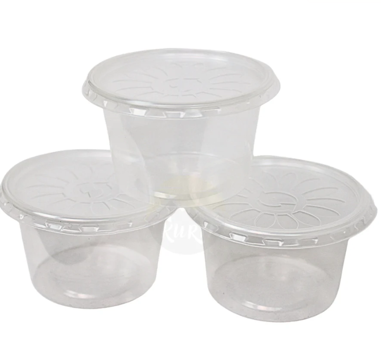 Sausbakjes met deksels 100ml