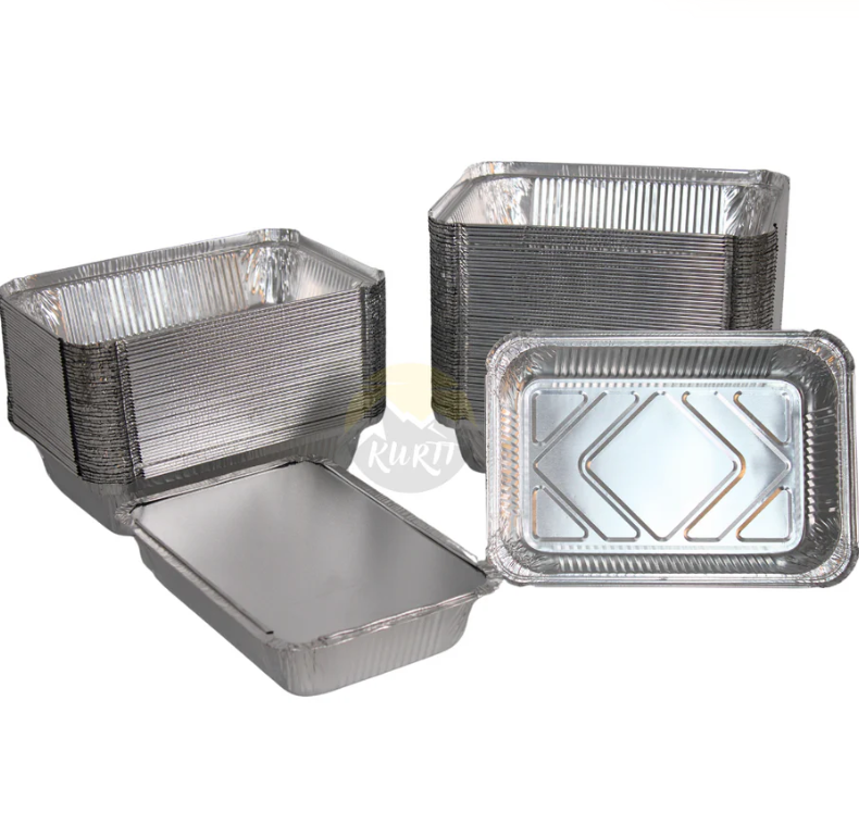 Aluminium Bakjes met Deksel 845ml